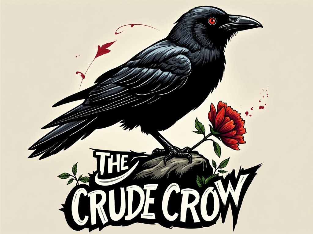 The Crude Crow logo